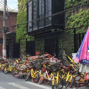 El fenómeno de las bicicletas chinas de alquiler